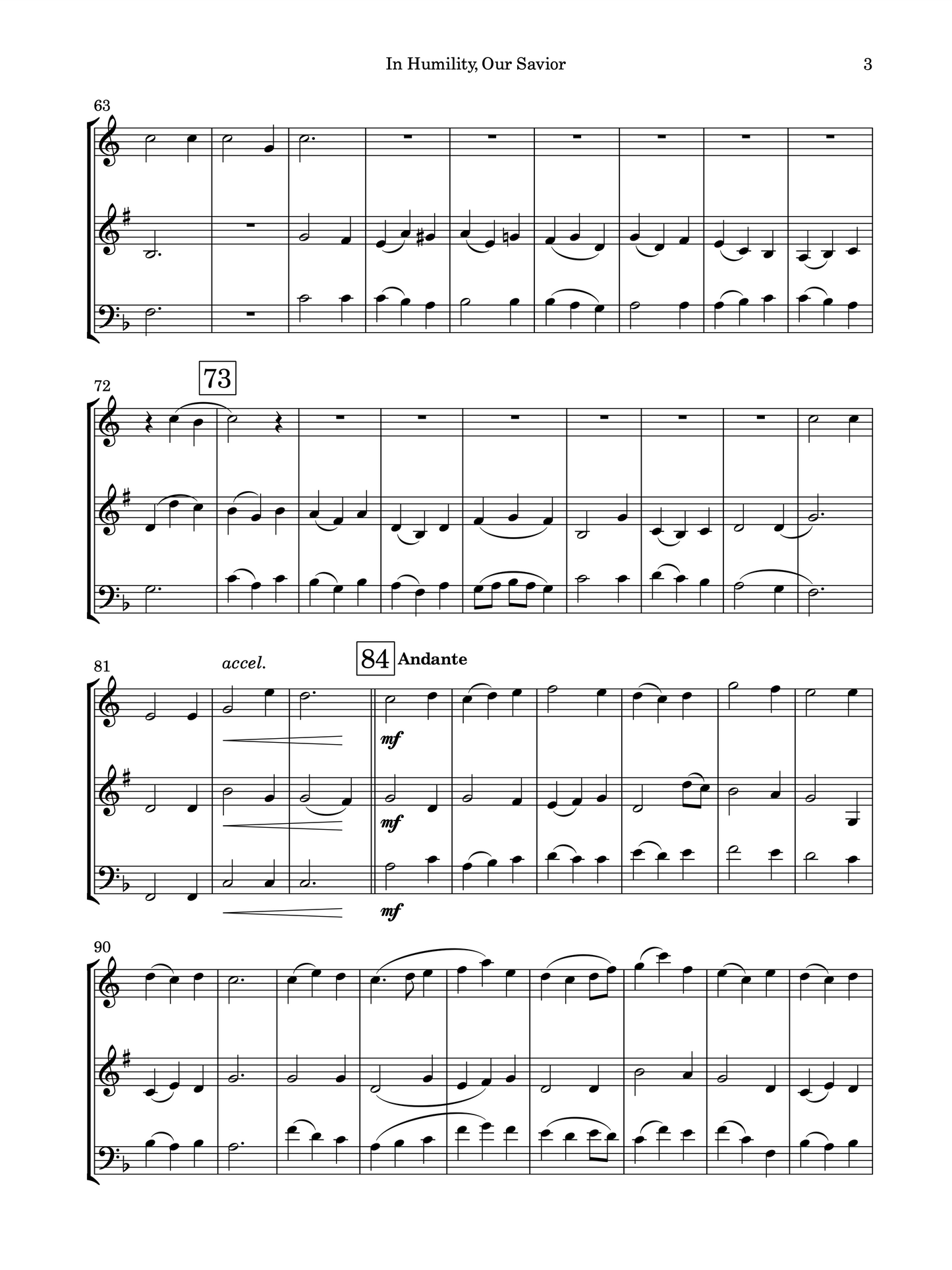 In Humility, Our Savior