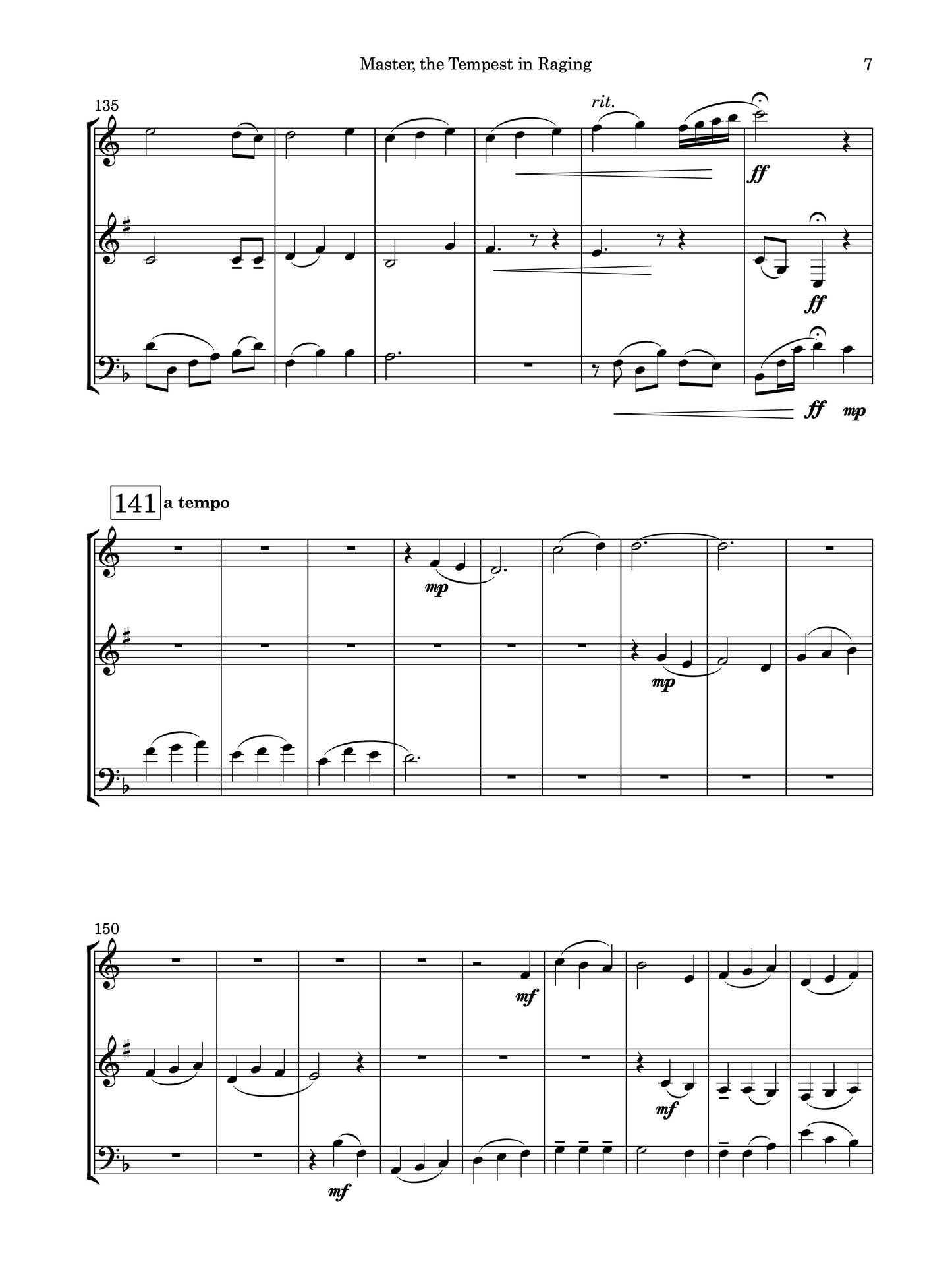 Master, the Tempest Is Raging