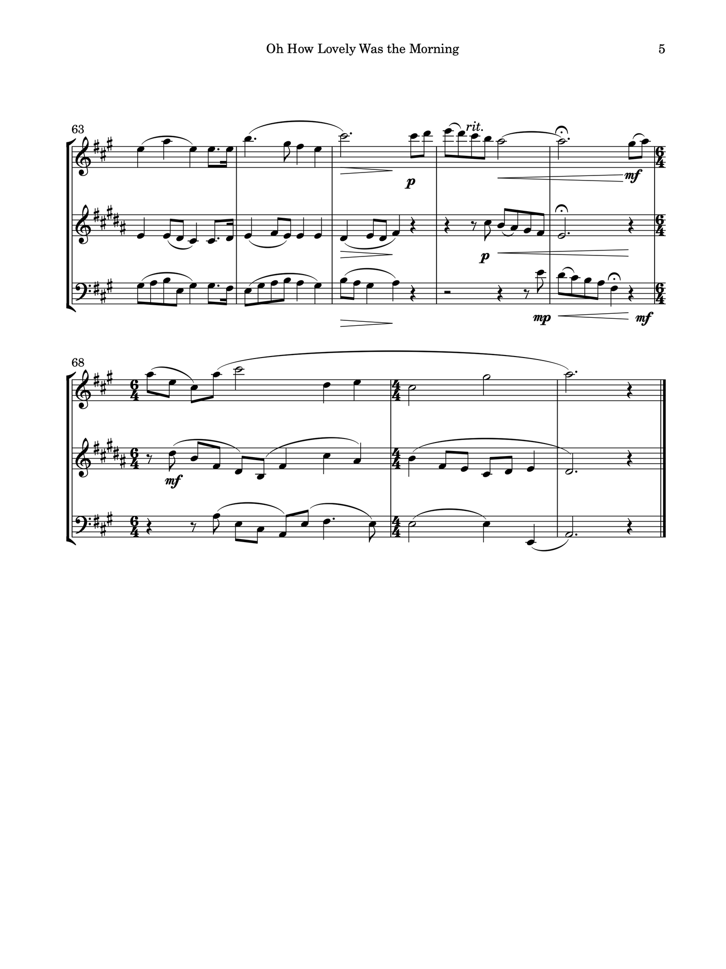 Oh How Lovely Was the Morning